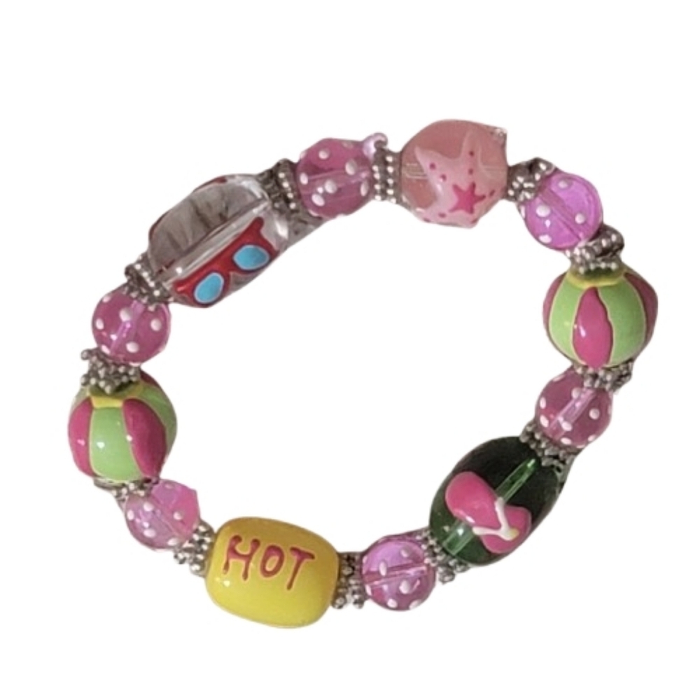 Colorful Beaded Bracelet Vacation Beach, Resort